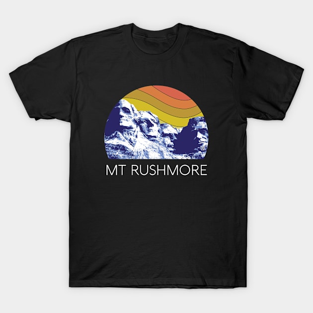 Mount Rushmore Shirt Black Hills South Dakota Retro National Park USA President Monument T-Shirt by Shirtsurf